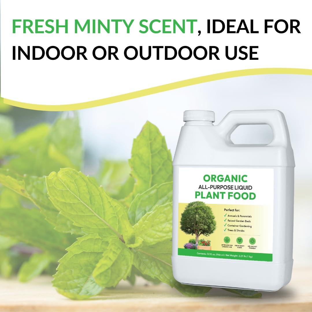 Alimento Líquido Orgánico para Plantas FOOP 1L - Fertilizante Concentrado