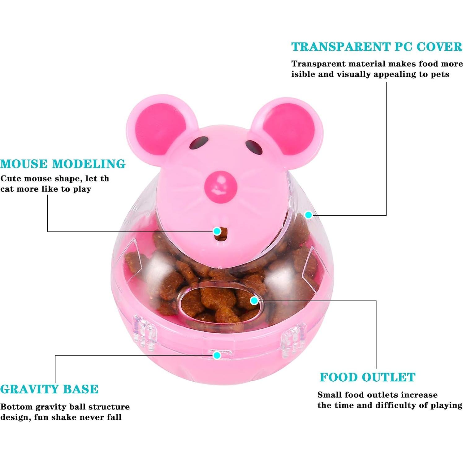 Dispensador de Comida para Gatos Tiopeia 5x7 cm Juguete Interactivo