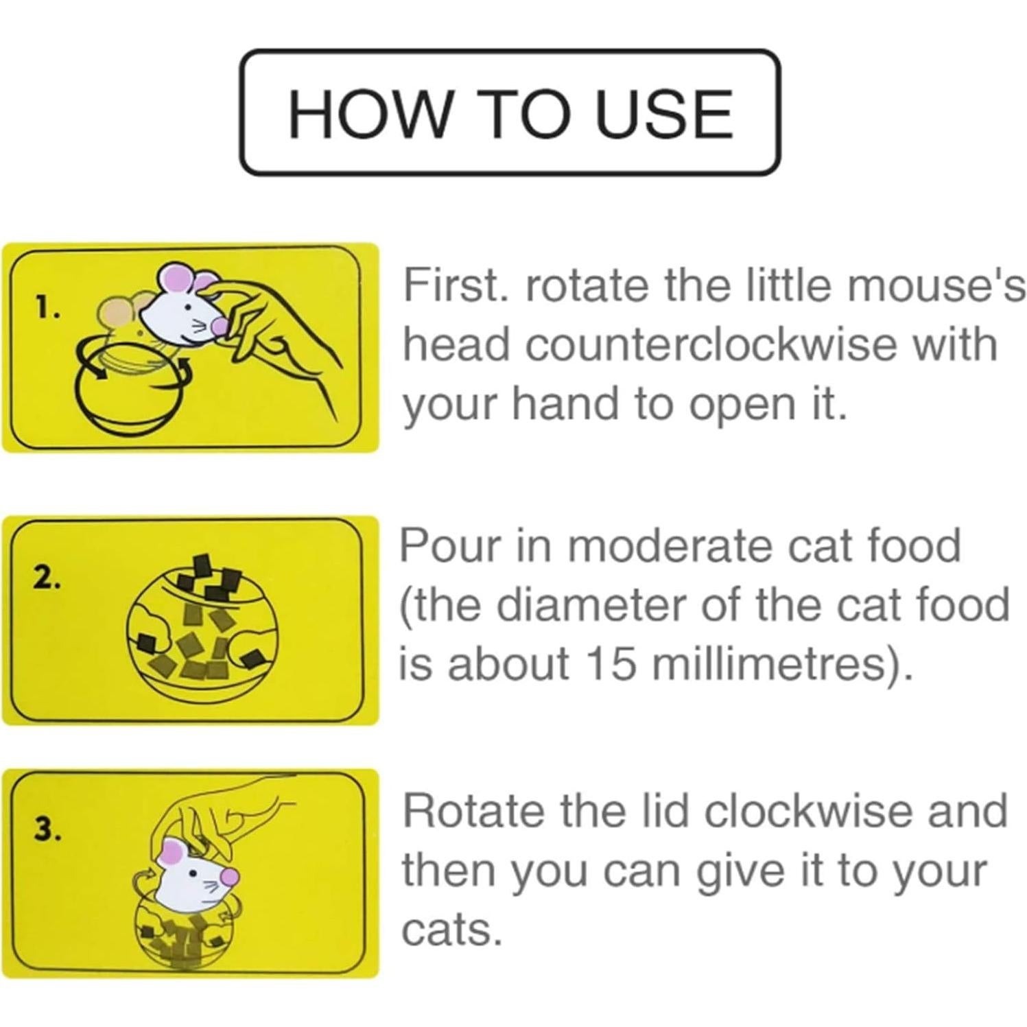 Dispensador de Comida para Gatos Tiopeia 5x7 cm Juguete Interactivo