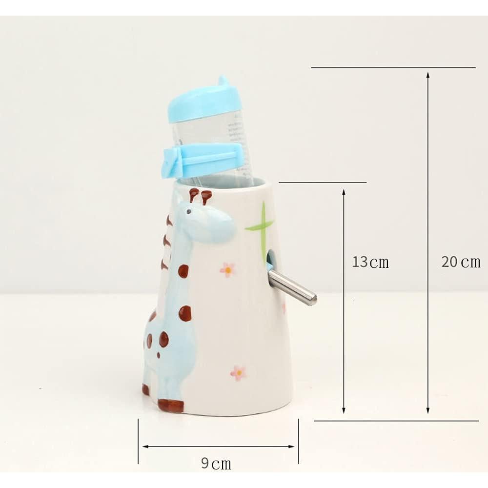 Botella de Agua para Hámster CHUQIANTONG 80ml Cerámica Azul