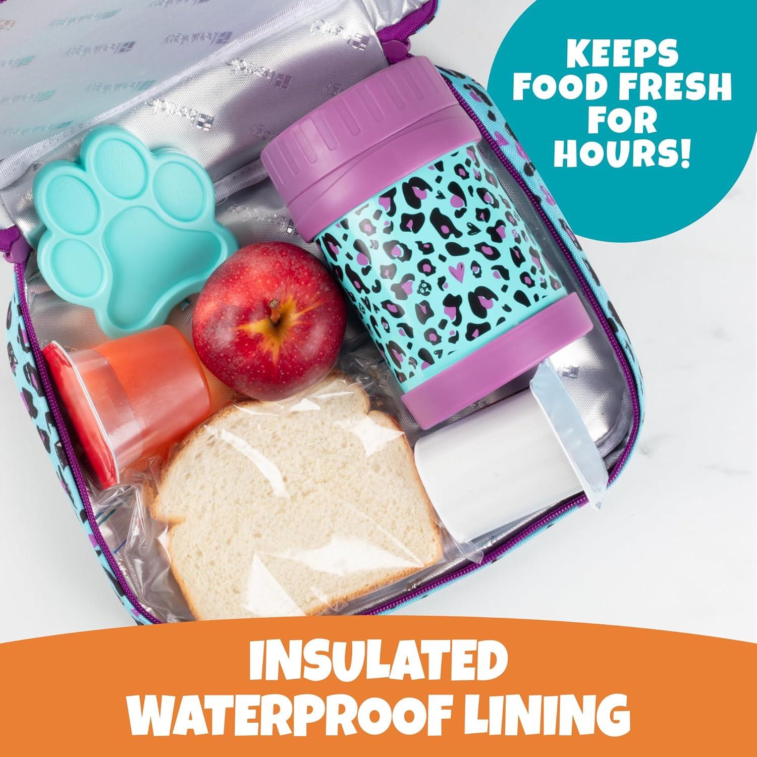 Bolsa de Almuerzo Térmica Bentology Pantera - Impermeable 25.4x20.3 cm