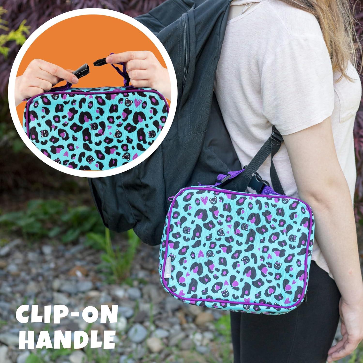 Bolsa de Almuerzo Térmica Bentology Pantera - Impermeable 25.4x20.3 cm