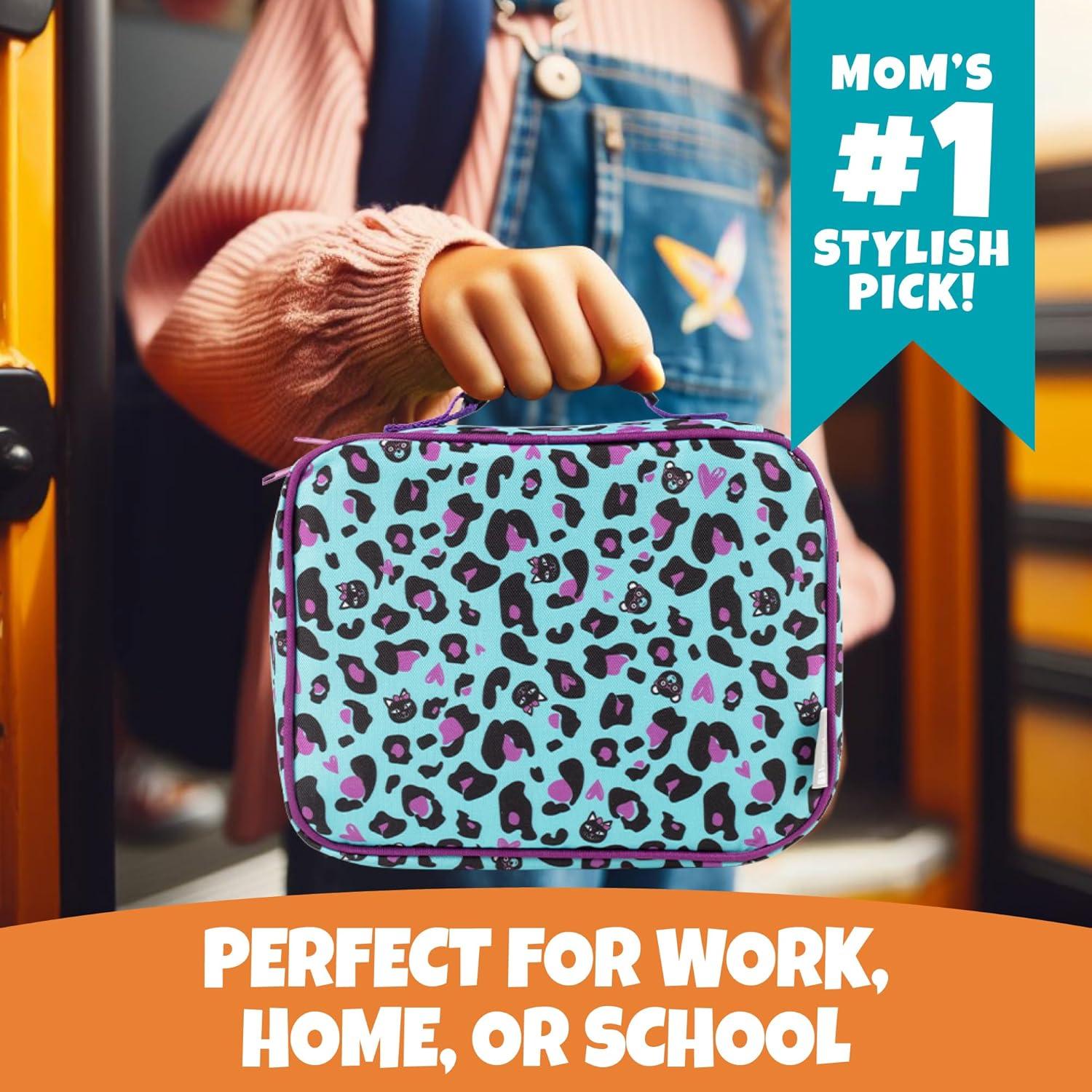 Bolsa de Almuerzo Térmica Bentology Pantera - Impermeable 25.4x20.3 cm