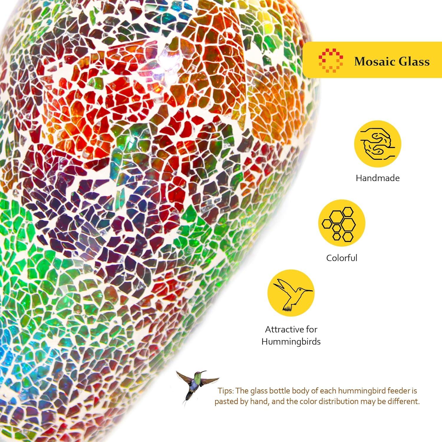 Alimentador Solar para Colibrí MKLZ Multicolor 1.18L Impermeable