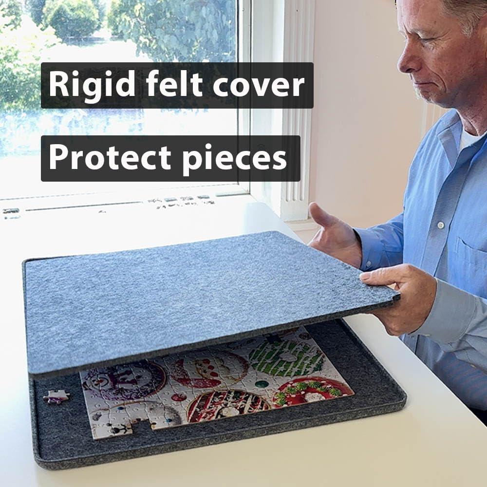 Tablero de Rompecabezas de Fieltro Gris AllwaySmart 500 Piezas