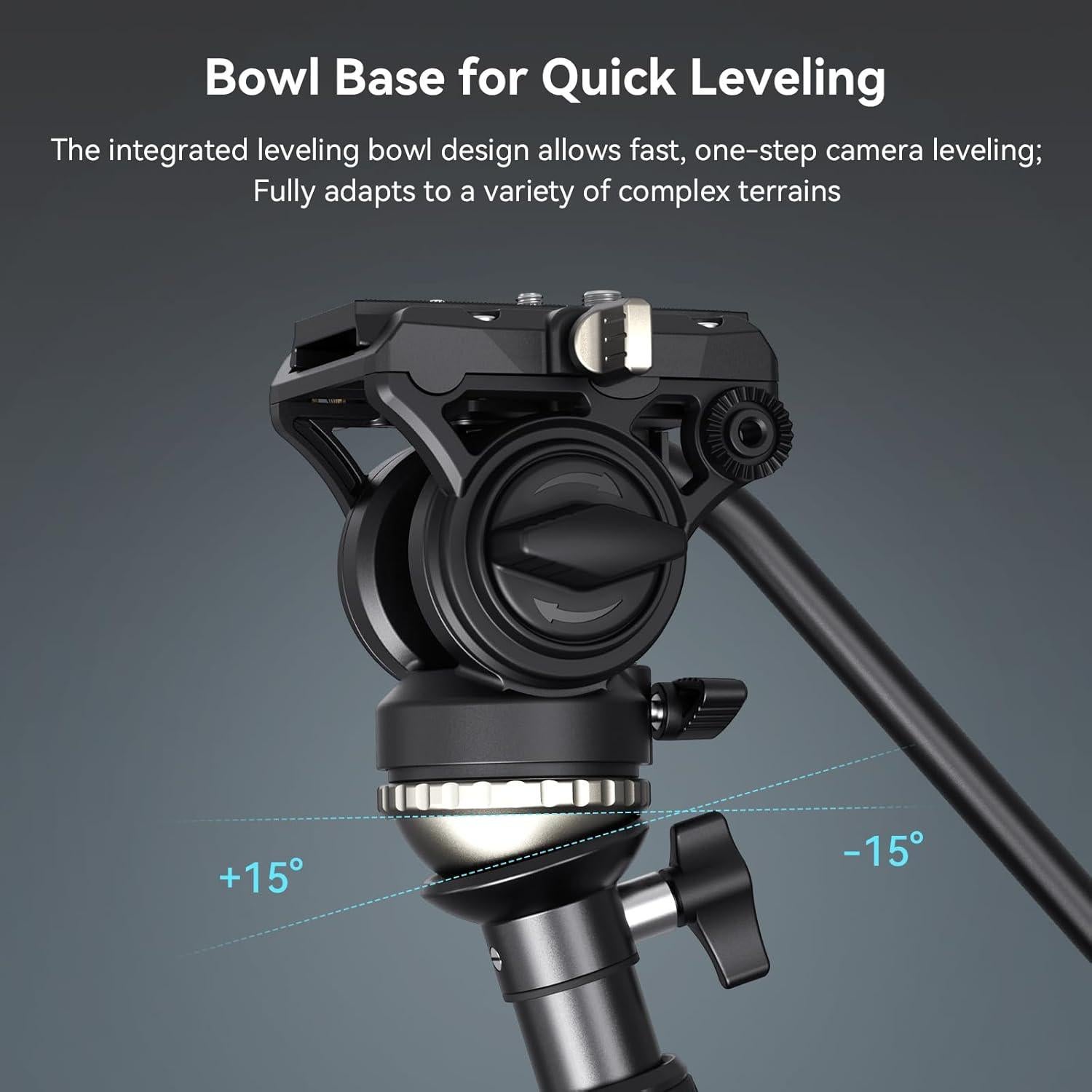 Trípode de Video SmallRig CT210 75cm con Cabeza Fluida