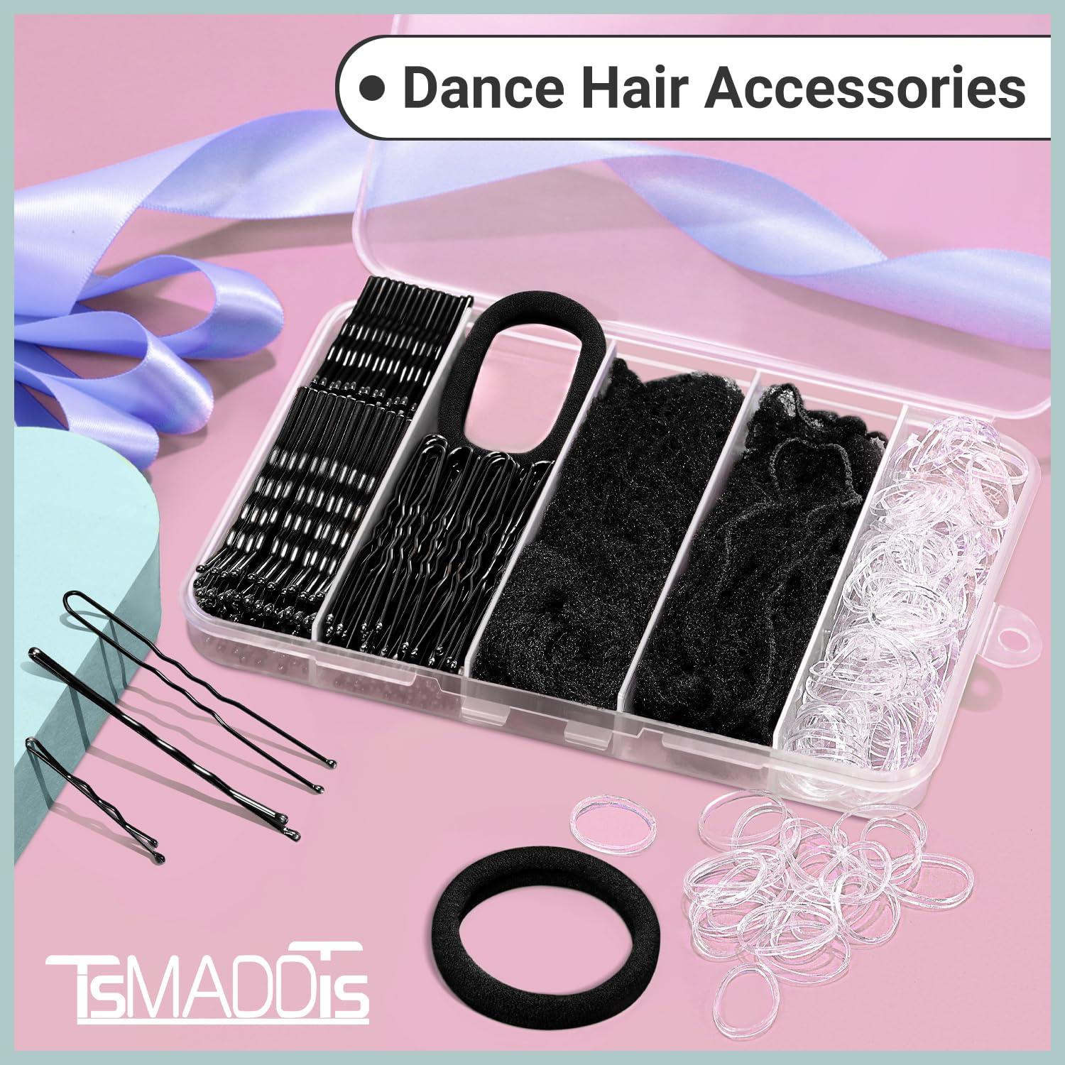 Kit de Accesorios para Cabello TsMADDTs - Horquillas y Redes Negras