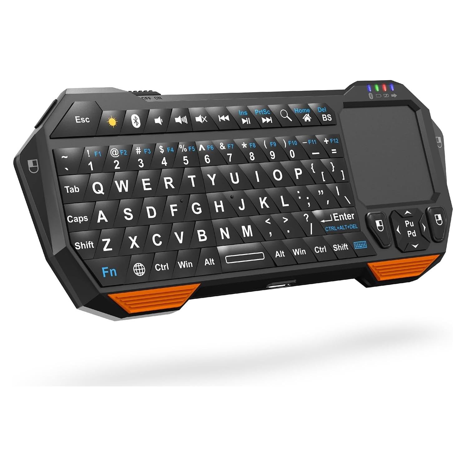 Teclado Bluetooth Fosmon QWERTY Compacto con Touchpad