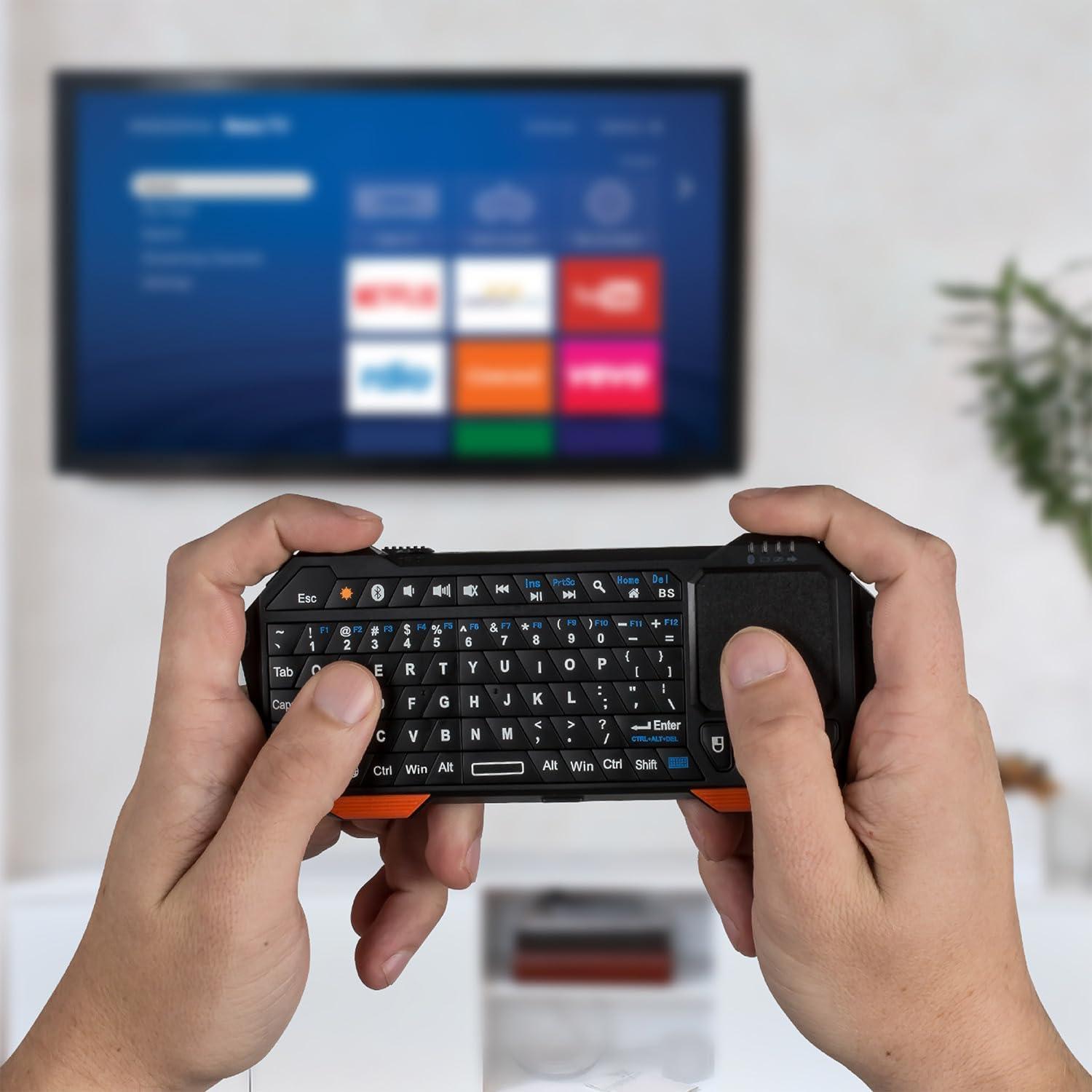 Teclado Bluetooth Fosmon QWERTY Compacto con Touchpad
