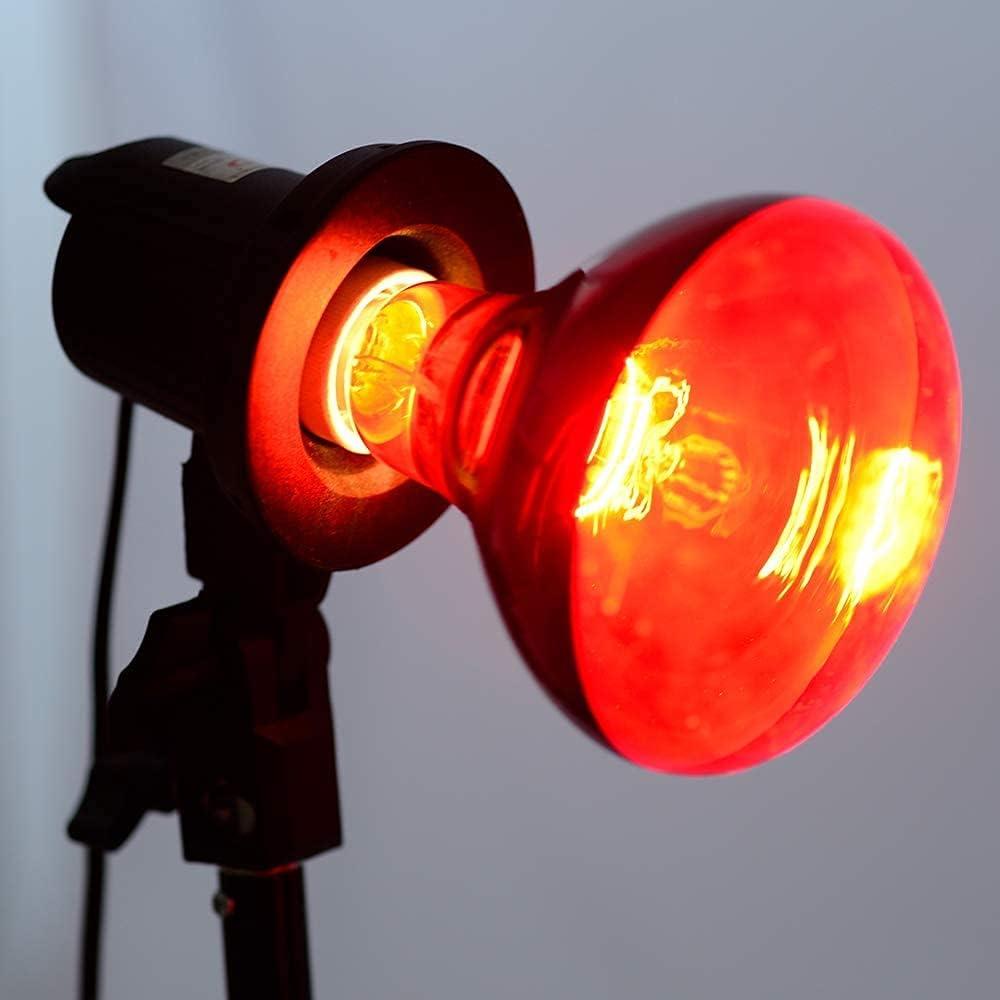 Bombilla de Calor Infrarroja Rojo 100W E26 BONGBADA