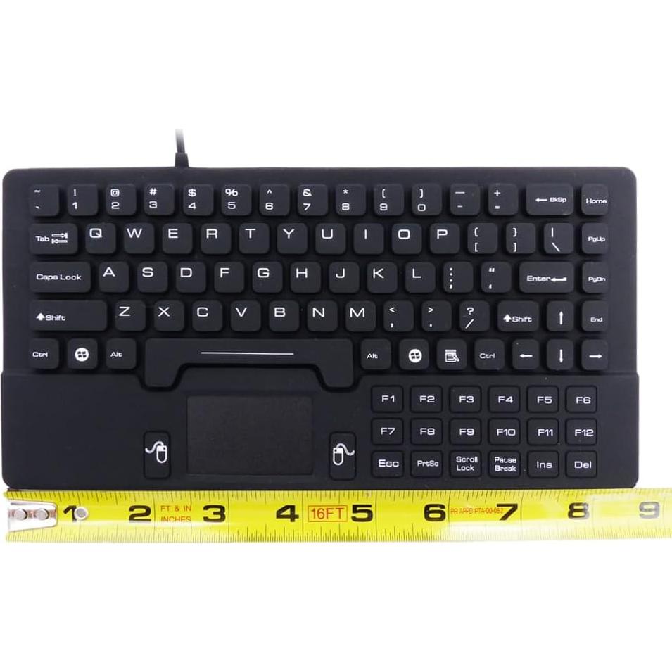 Teclado Mini Impermeable DSI IKB89 Silicona IP68 22x11cm