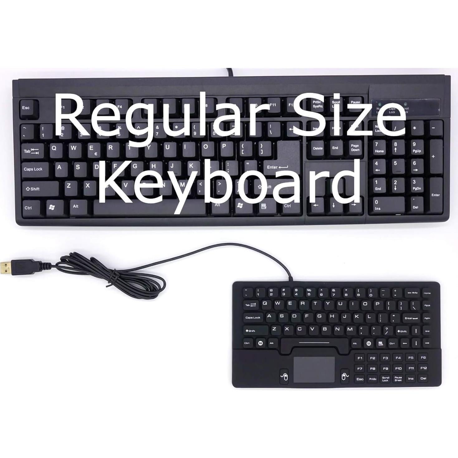 Teclado Mini Impermeable DSI IKB89 Silicona IP68 22x11cm