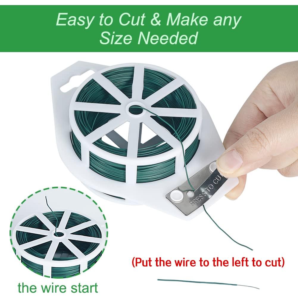Alambre Floral Verde 100m Shintop 22 Gauge con Cortador
