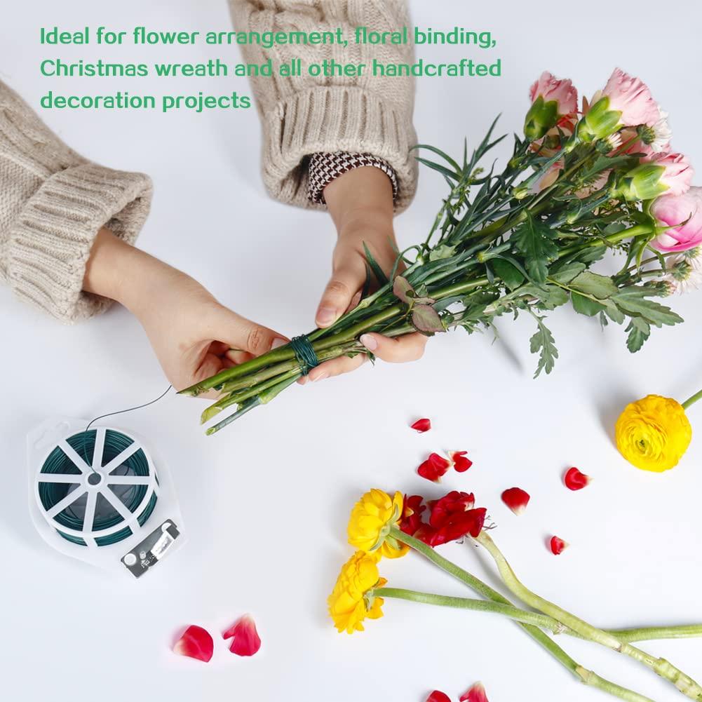Alambre Floral Verde 100m Shintop 22 Gauge con Cortador
