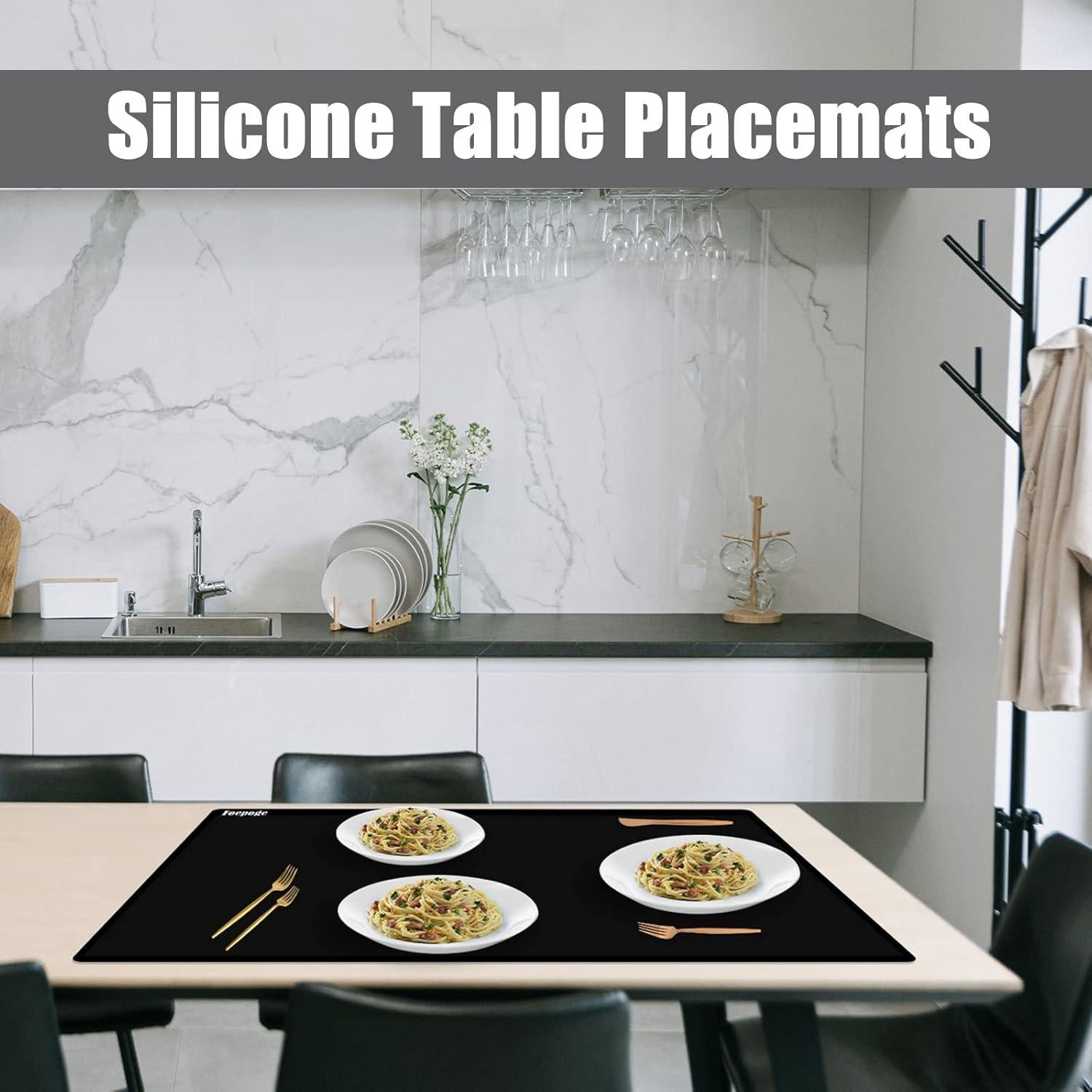 Alfombrilla de Silicona Extra Grande Foepoge 92x61cm 2mm Grado Alimenticio