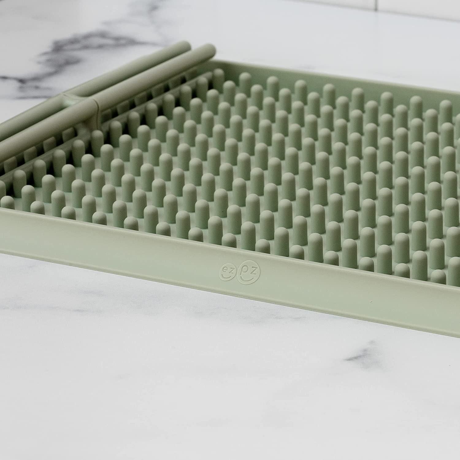 Estante de Secado ezpz Gris - Silicona Plegable y Ajustable