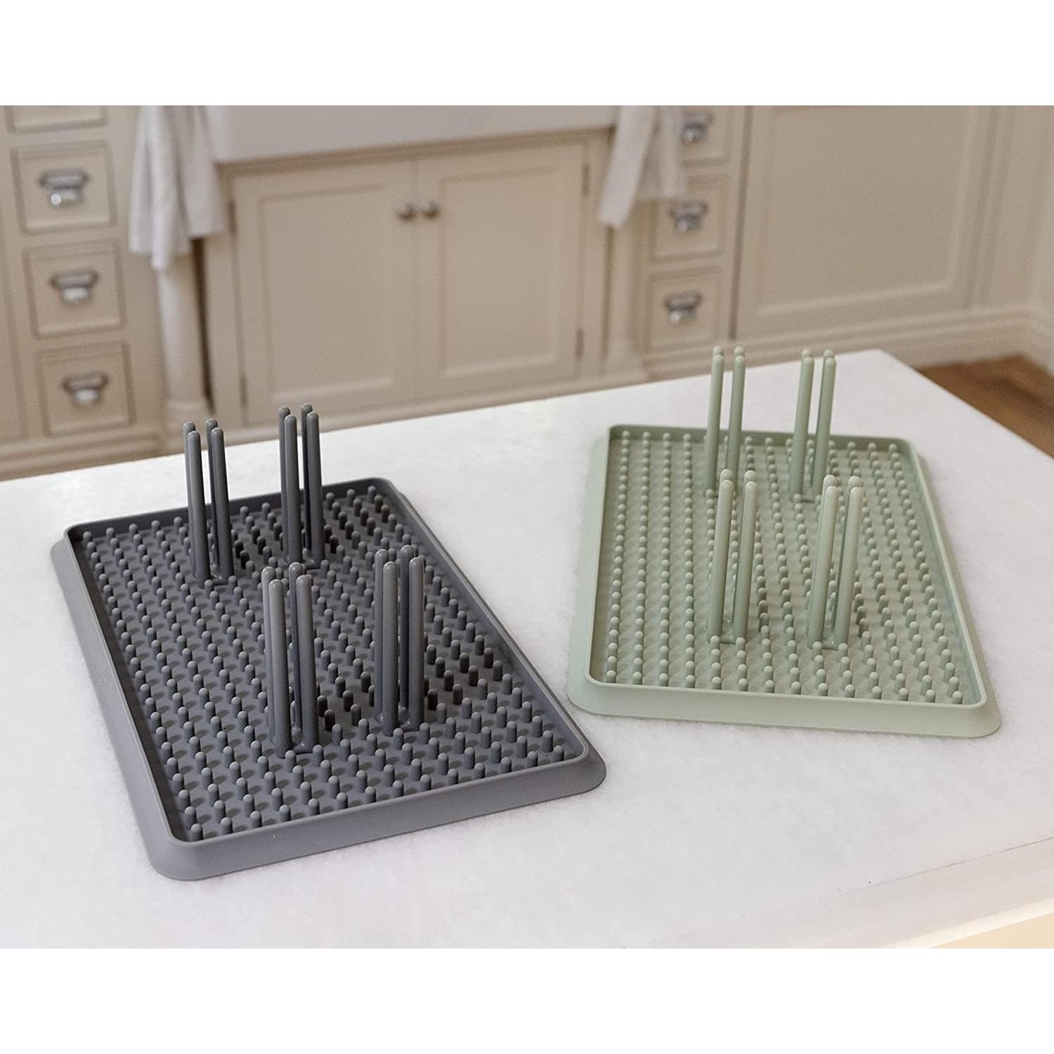 Estante de Secado ezpz Gris - Silicona Plegable y Ajustable