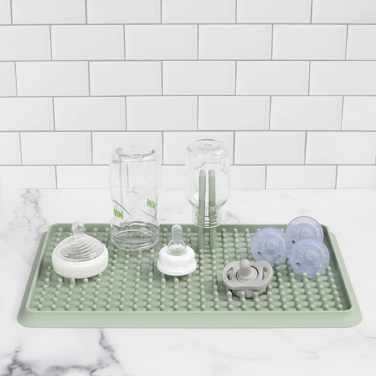 Estante de Secado ezpz Gris - Silicona Plegable y Ajustable