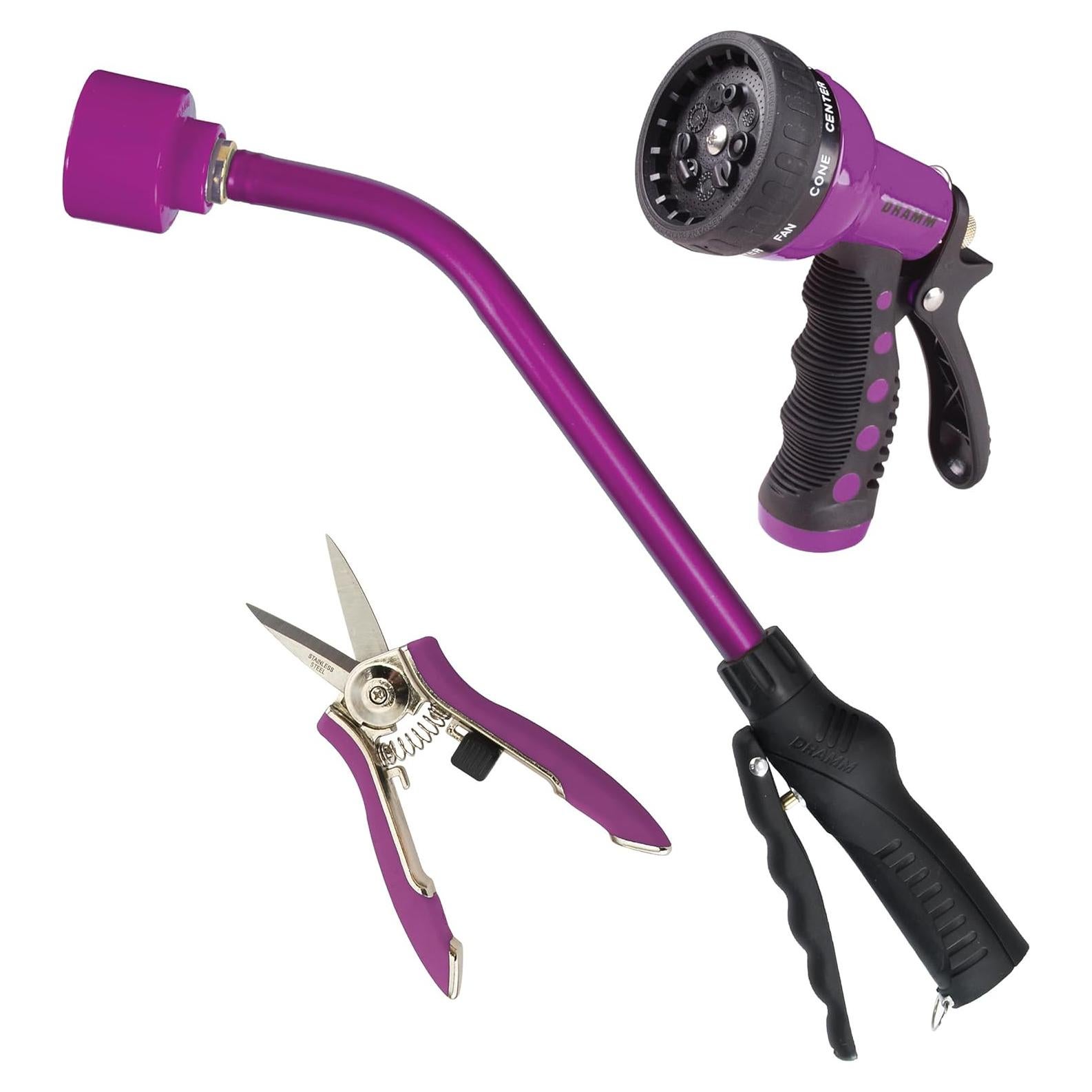 Juego de Riego Dramm 50036 - Varita 40.64 cm, Pistola 9 Patrones, Tijeras