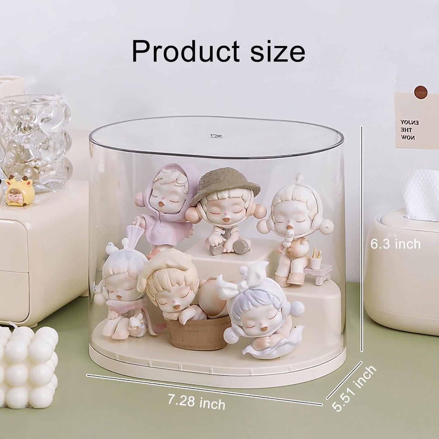 Estuche de Exhibición Rotativo ZZFENGKR 18.5x14x16 cm