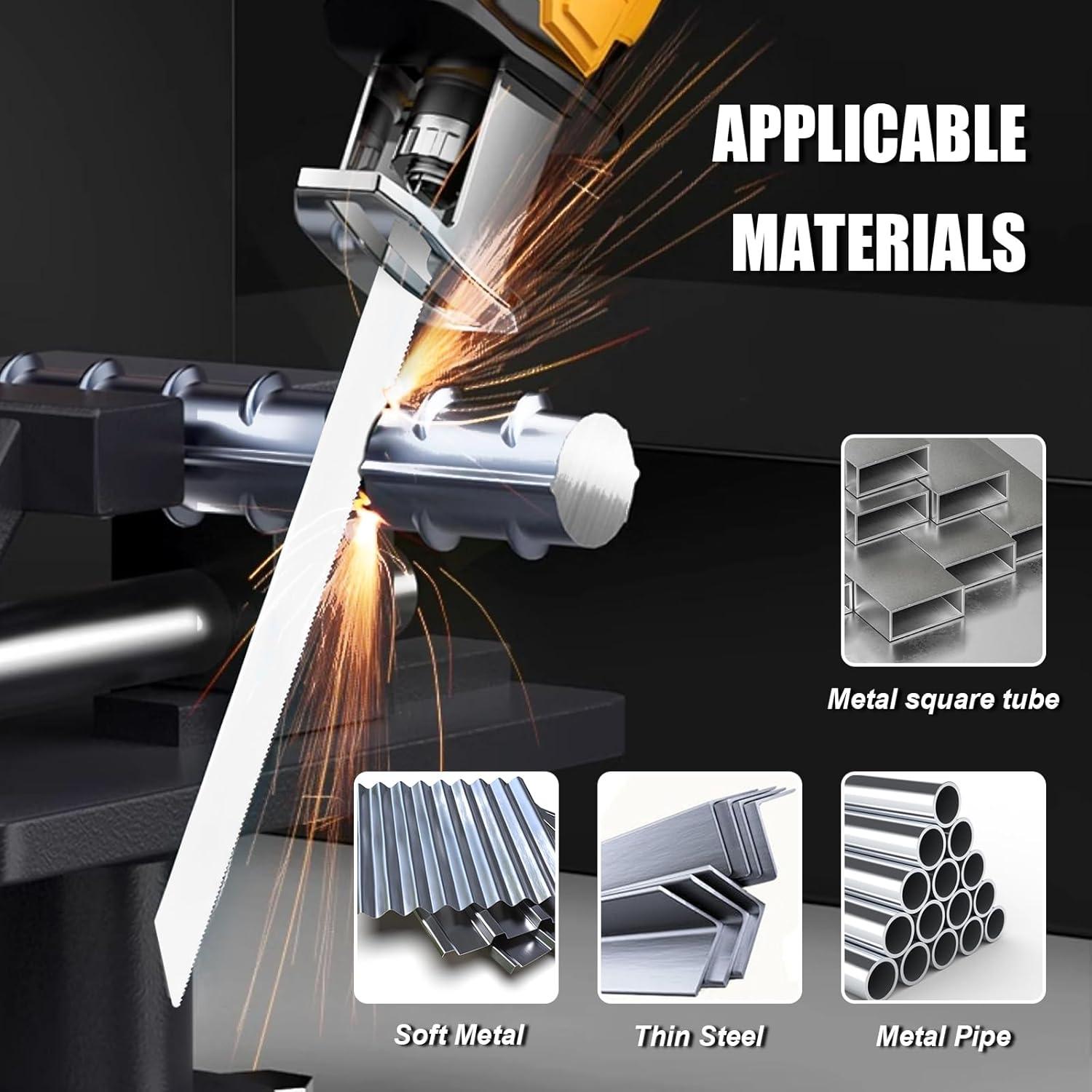 Paquete de 5 Hojas de Sierra Recíproca MUOZLOP 18 TPI 225mm