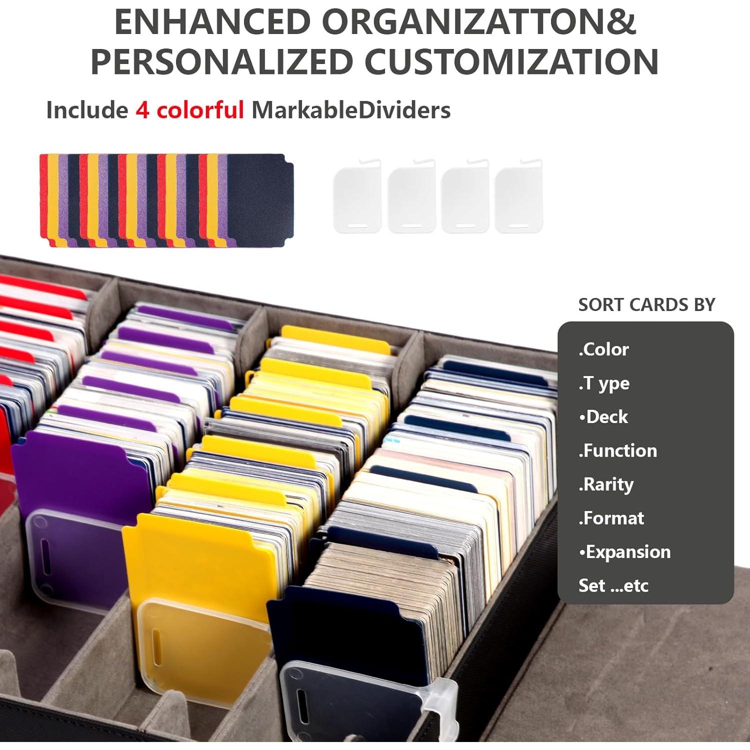 Caja de Almacenamiento de Cartas TONYLAIJIANTAO 3000+ con Divisores