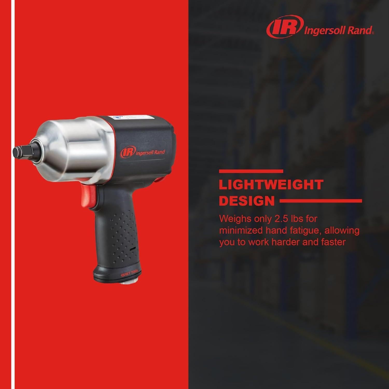 Llave de Impacto Ingersoll Rand 2115QXPA 3/8" Silenciosa 406.3 Nm