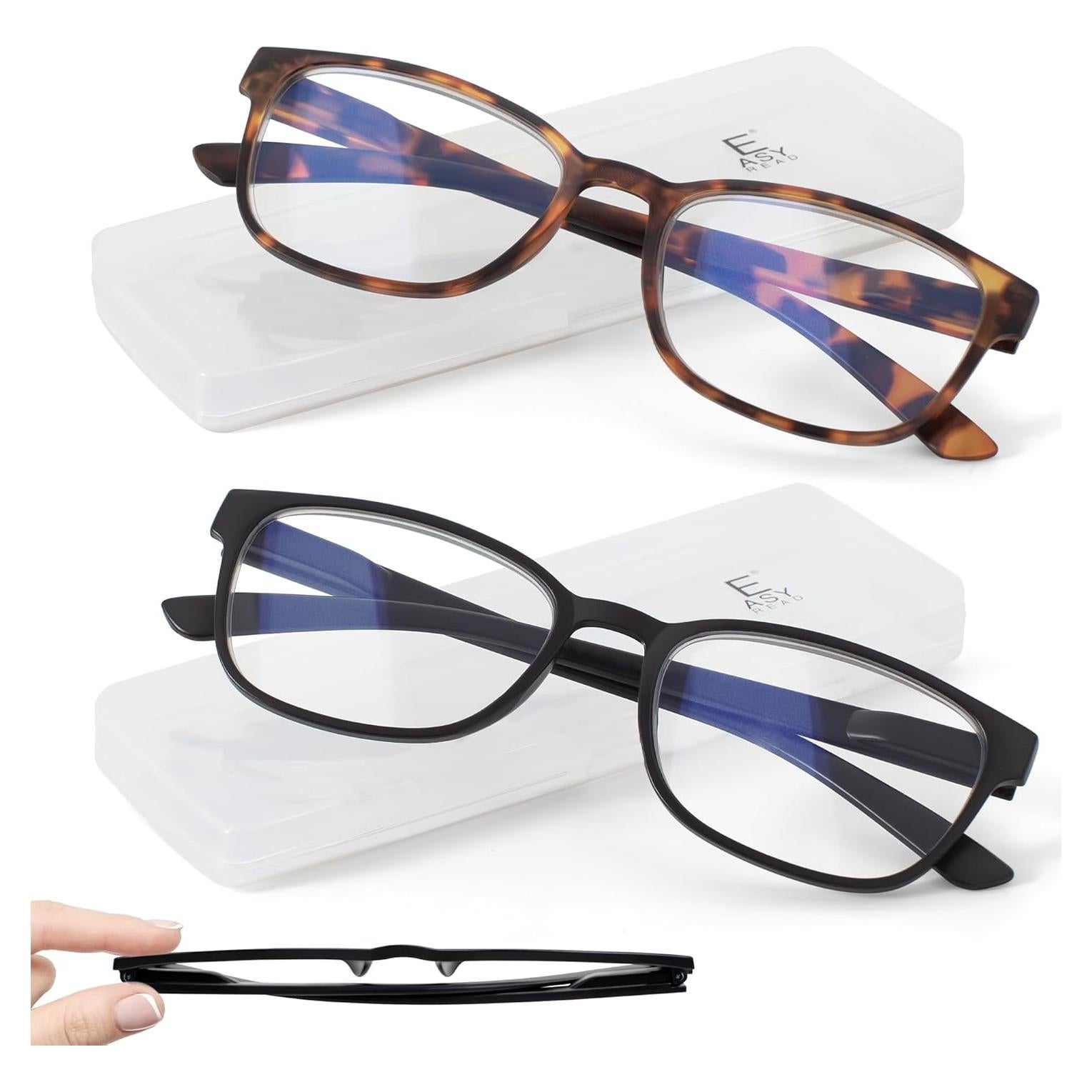 Gafas de Lectura Ultra Delgadas EASY READ 2 Paquete con Filtro Luz Azul