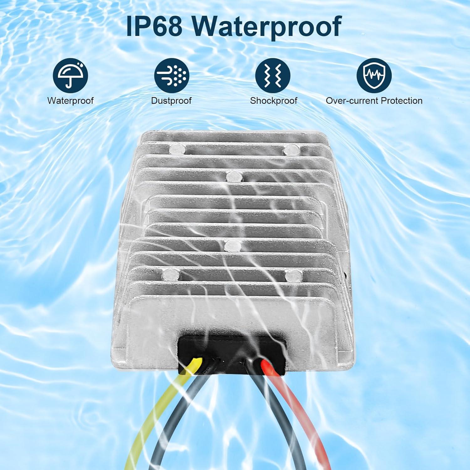 Convertidor de Voltaje YIPIN HEXHA 10A 120W DC 16-58V a 12V