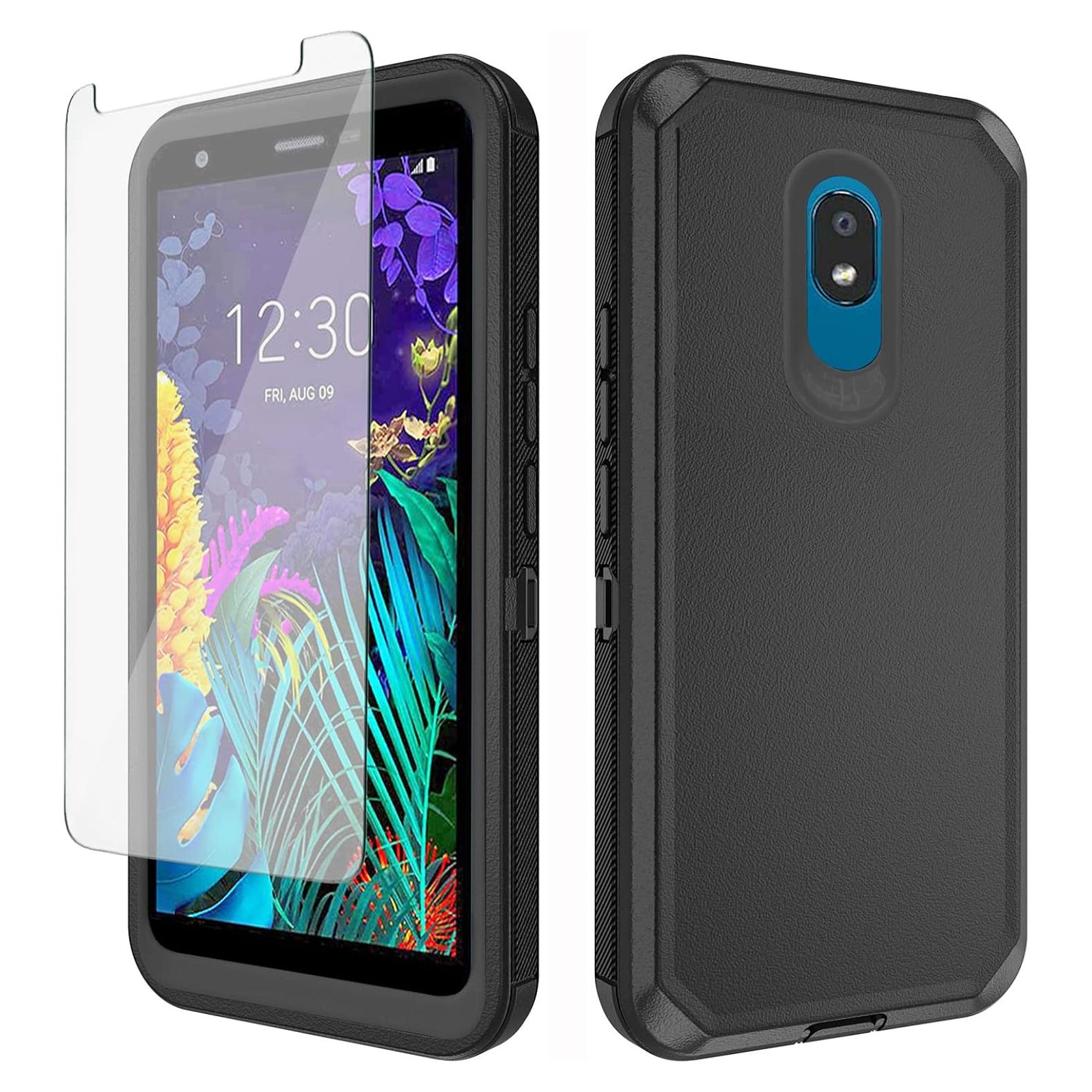 Funda Híbrida Asuwish para LG K30 2019 con Protector Pantalla