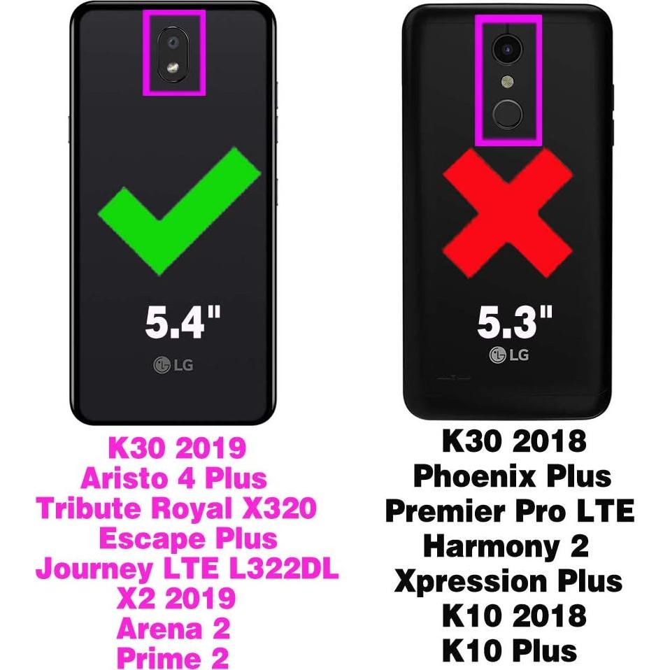 Funda Híbrida Asuwish para LG K30 2019 con Protector Pantalla