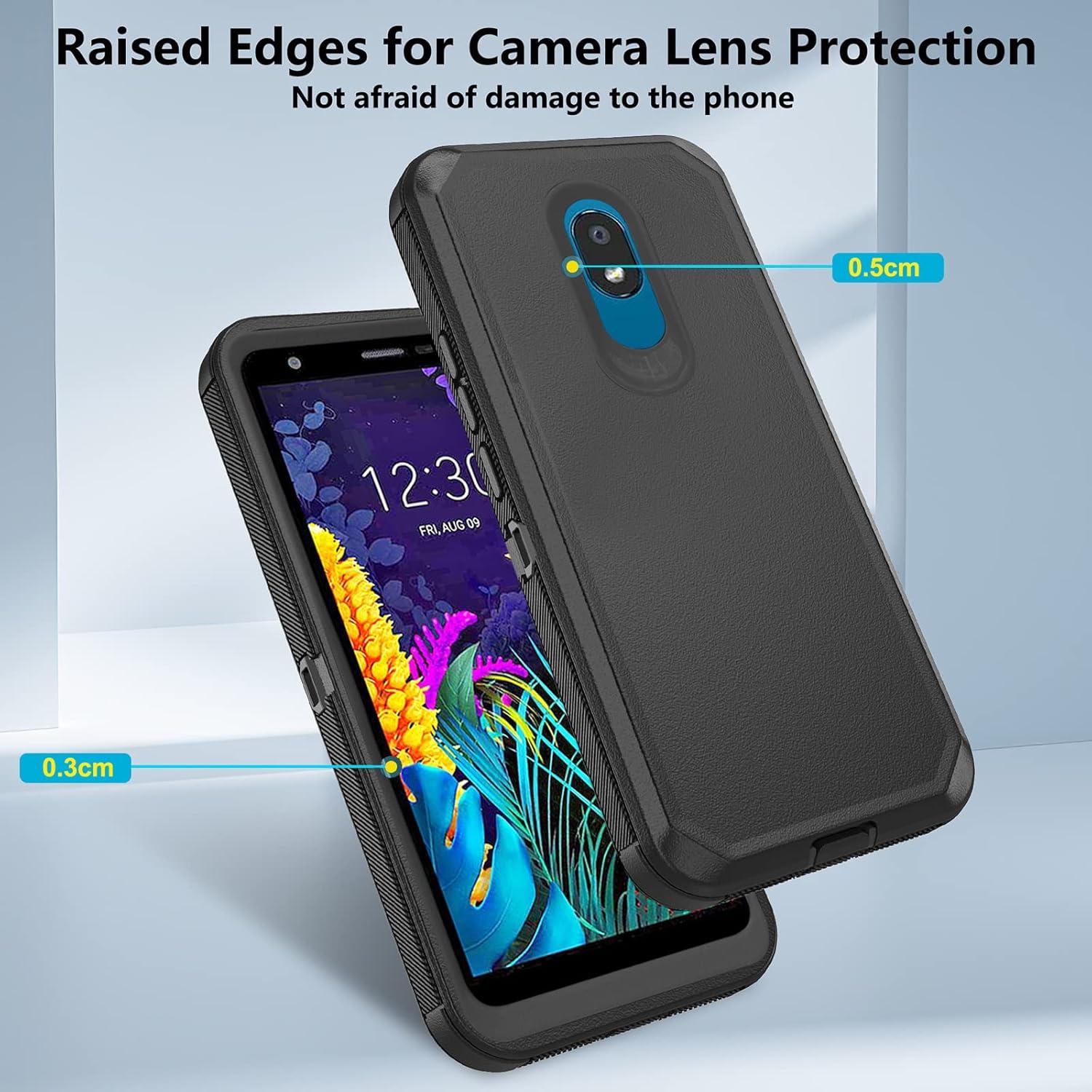 Funda Híbrida Asuwish para LG K30 2019 con Protector Pantalla