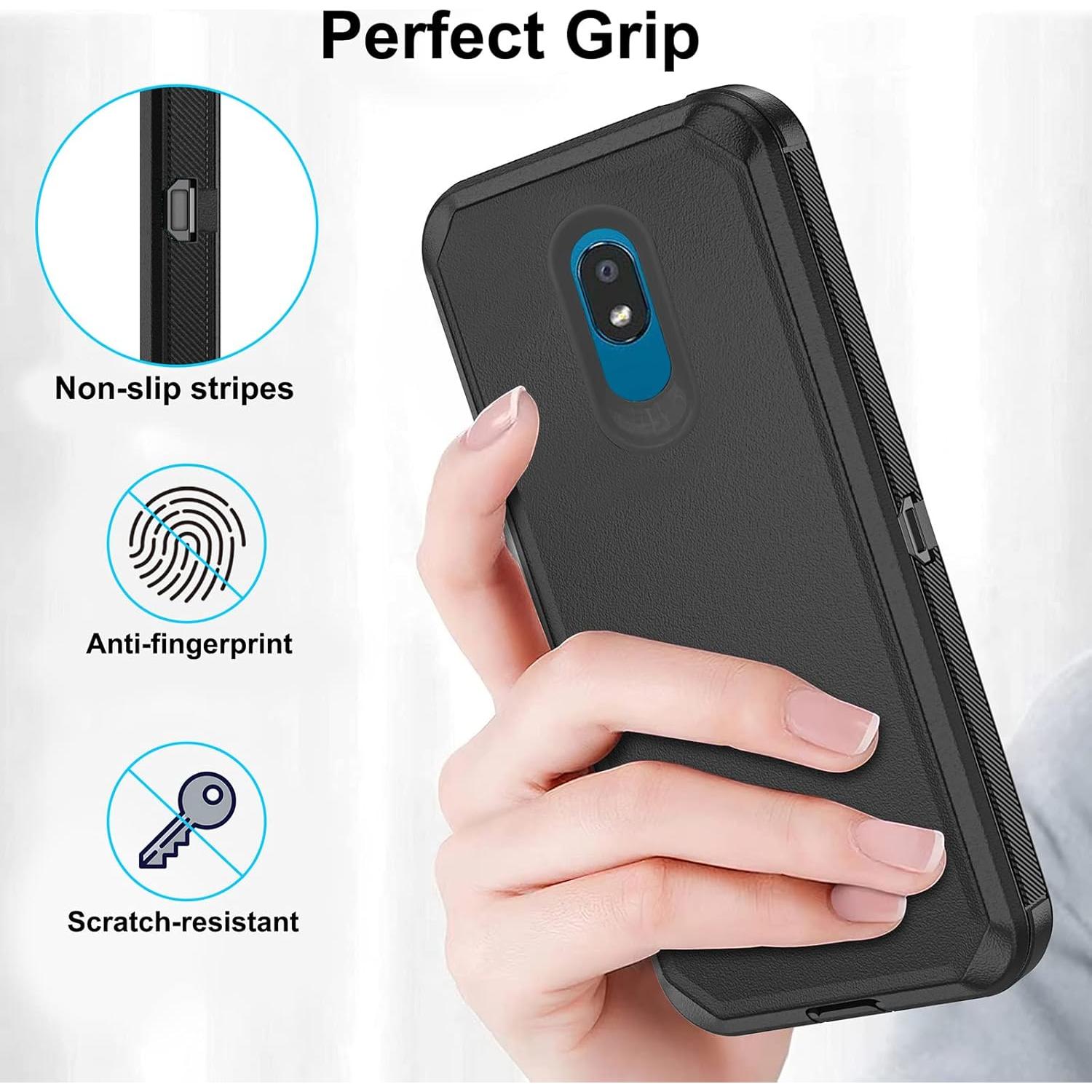 Funda Híbrida Asuwish para LG K30 2019 con Protector Pantalla