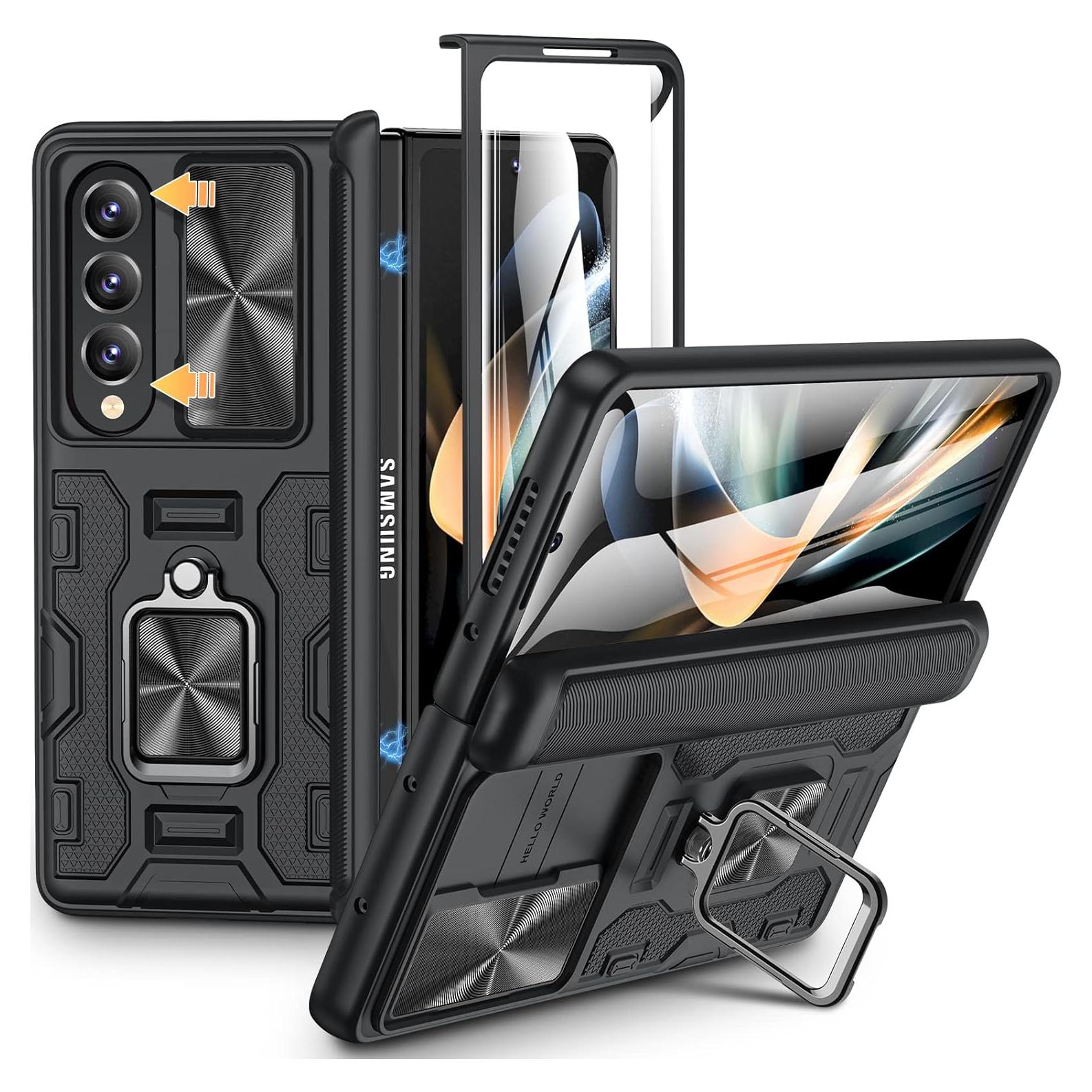 Funda VEGO para Samsung Galaxy Z Fold 4 5G - Negro con Soporte