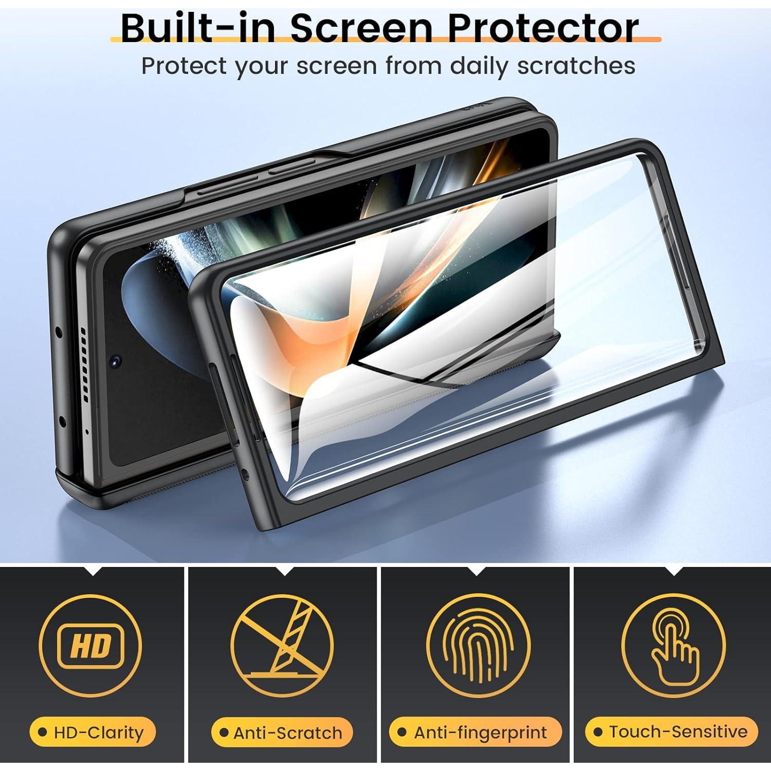 Funda VEGO para Samsung Galaxy Z Fold 4 5G - Negro con Soporte