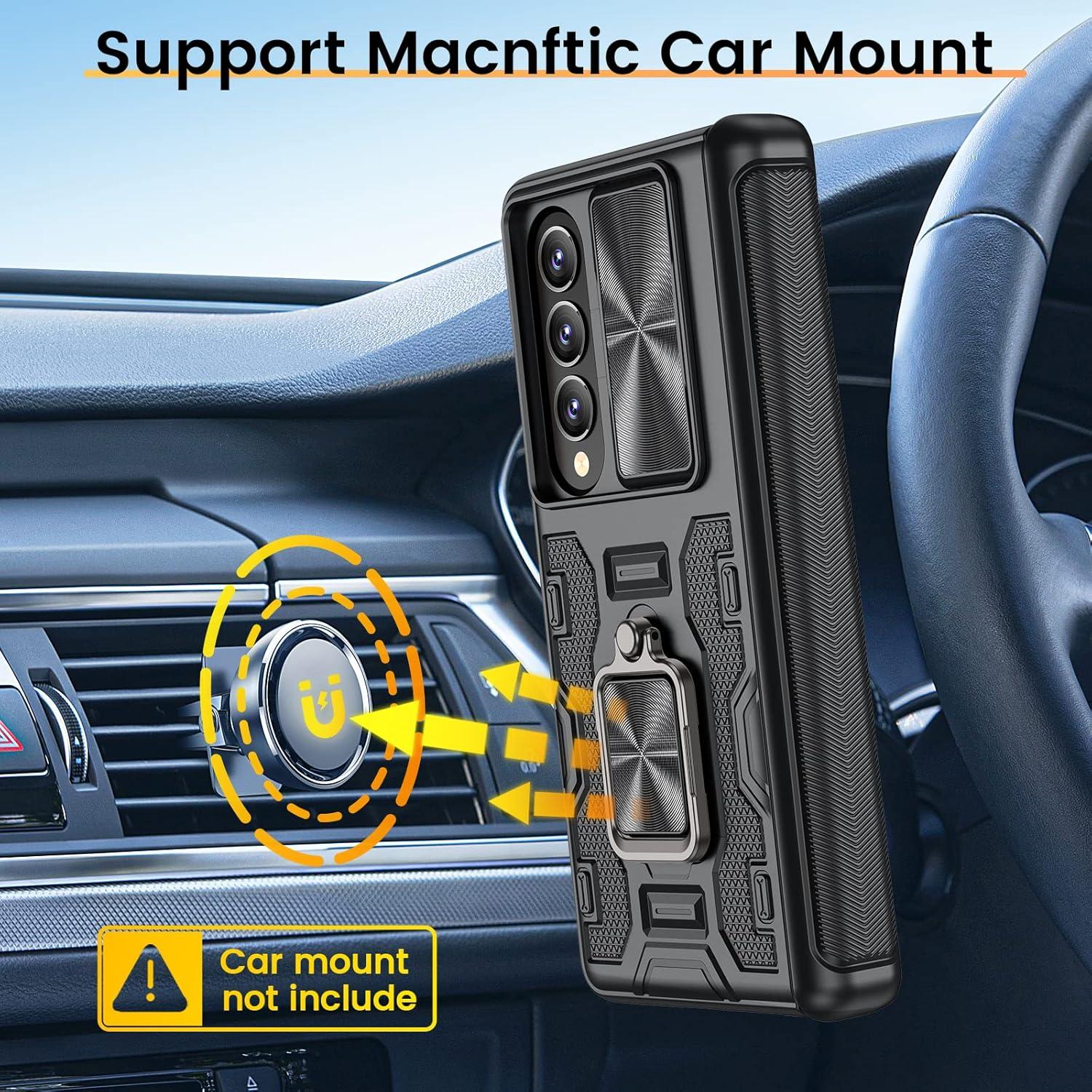 Funda VEGO para Samsung Galaxy Z Fold 4 5G - Negro con Soporte