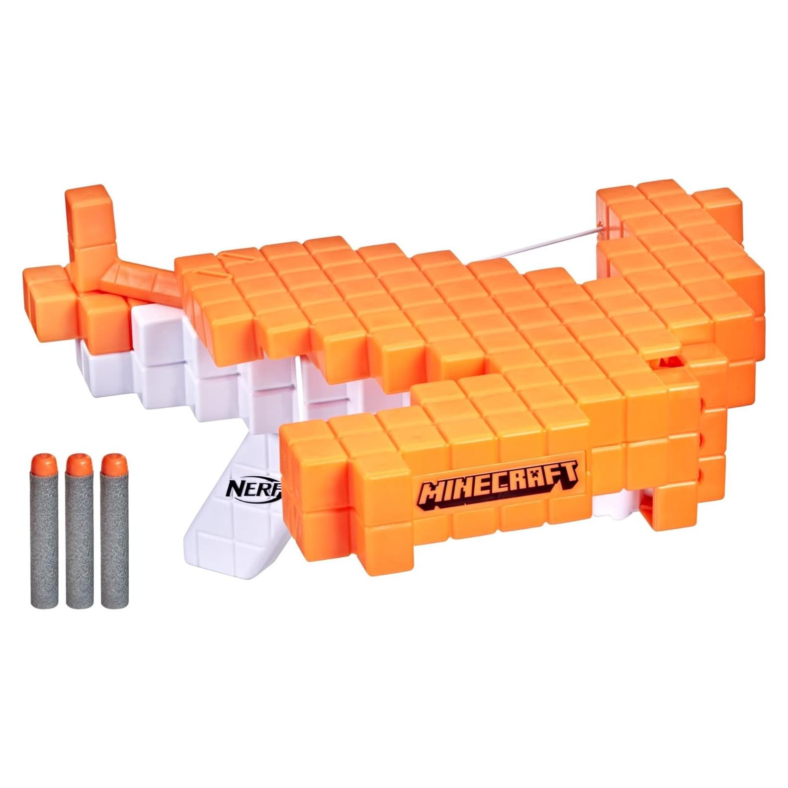 Ballesta Nerf Minecraft del Saqueador con 3 Dardos Elite