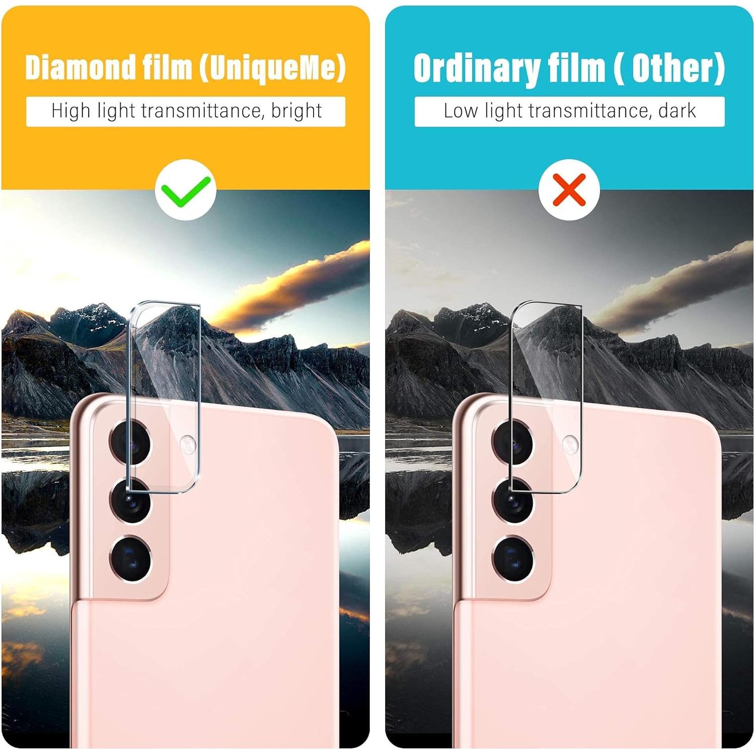 Protector Cristal Templado UniqueMe para Samsung S21 6.2" - Paquete 4