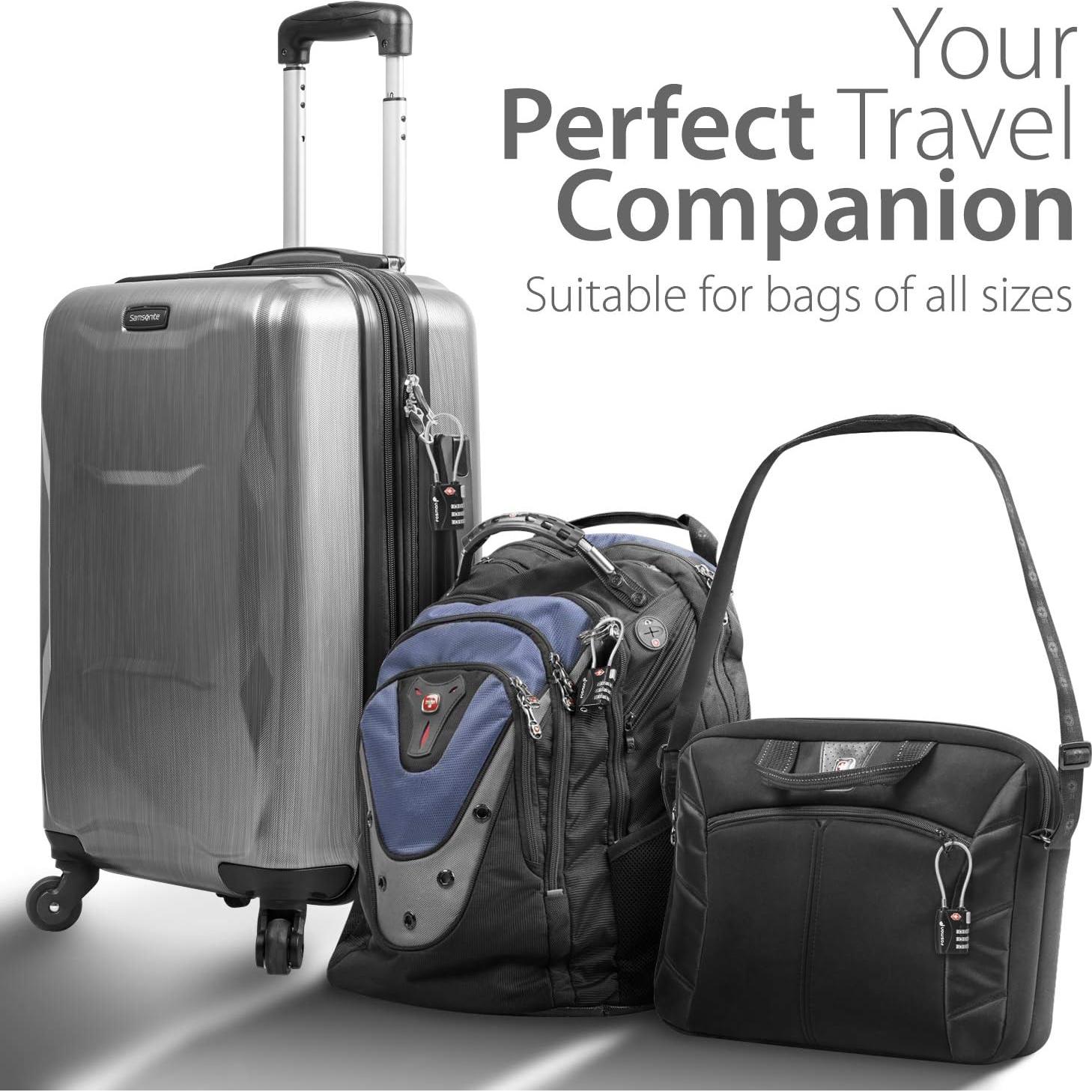 Candados de Combinación TSA Fosmon - 2 Paquete, Seguridad Equipaje