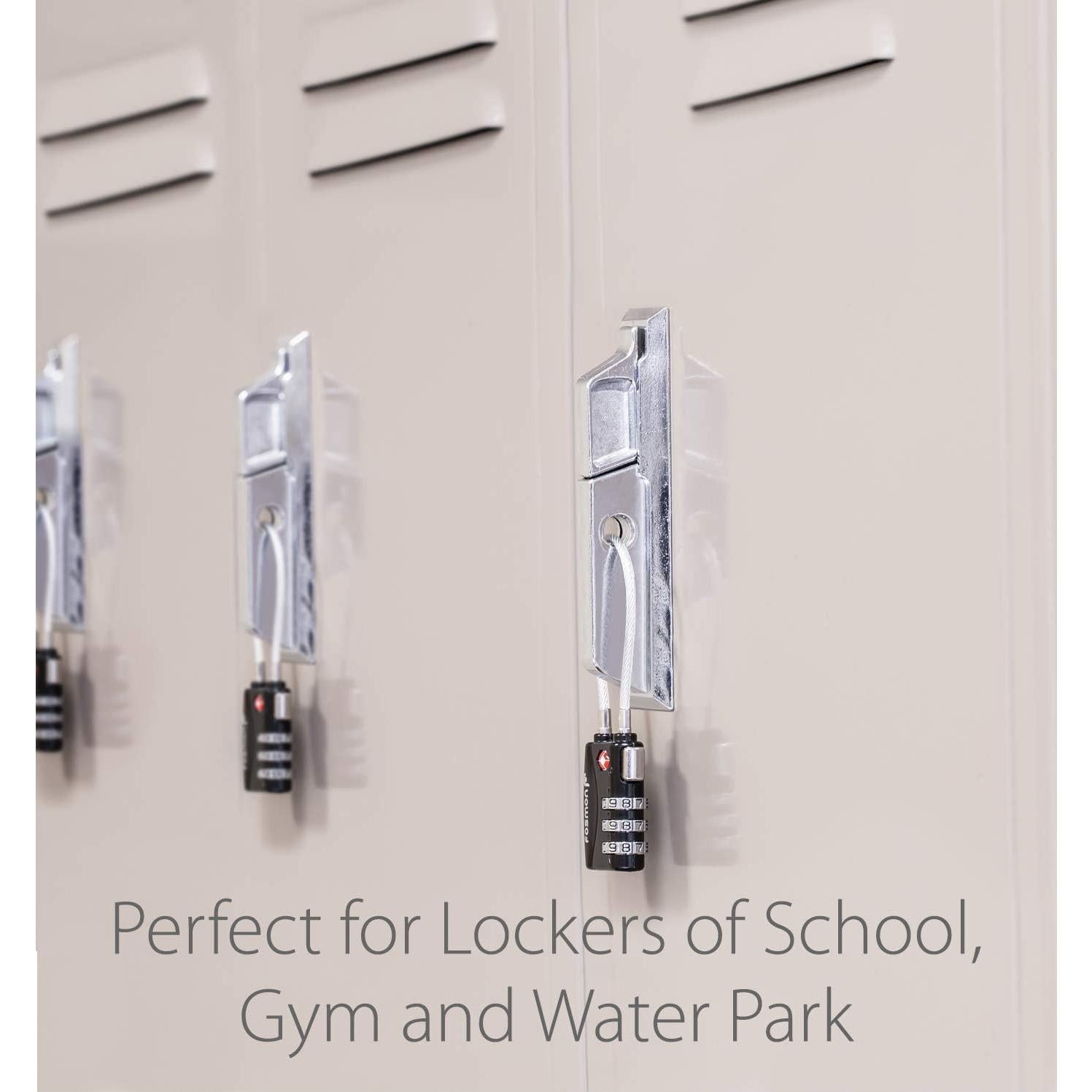 Candados de Combinación TSA Fosmon - 2 Paquete, Seguridad Equipaje