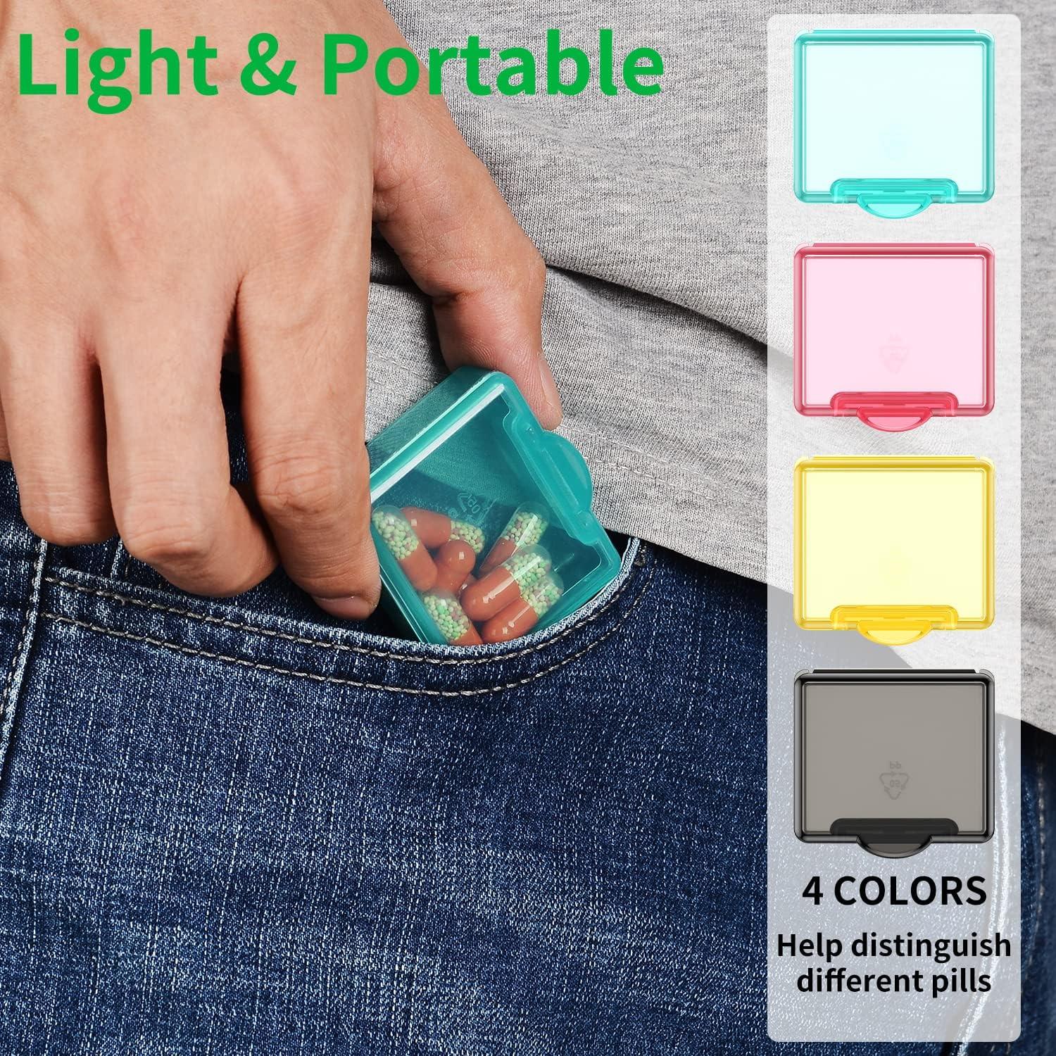 Caja Organizadora de Pastillas 8 Piezas TecQach - Plástico Transparente