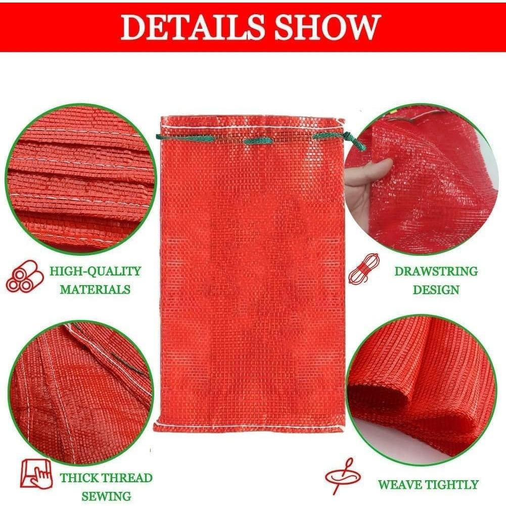 Paquete de 15 bolsas de malla ERJNND 25.4x45.7 cm reutilizables