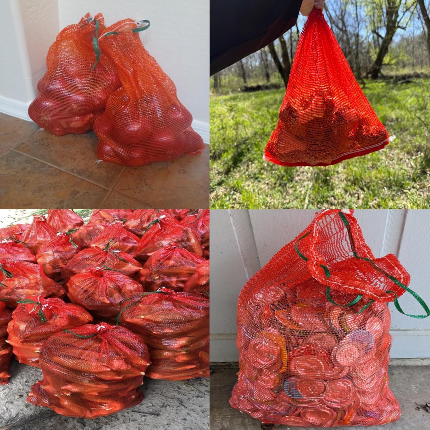 Paquete de 15 bolsas de malla ERJNND 25.4x45.7 cm reutilizables