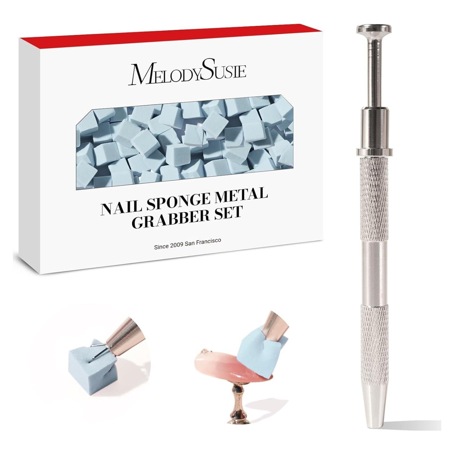 Esponjas Suaves para Uñas MelodySusie 100 Pcs Azul