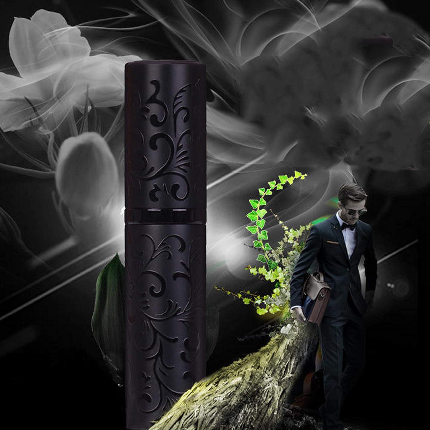 Atomizador de Perfume Recargable ZKSM 10ML Negro con Embudo