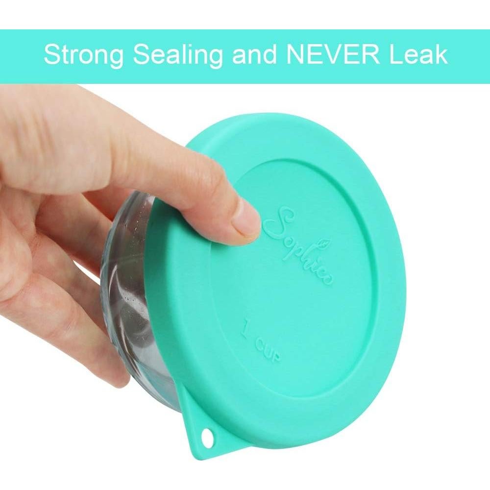 Tapa Redonda de Silicona SOPHICO para Recipiente 1 Taza - Menta