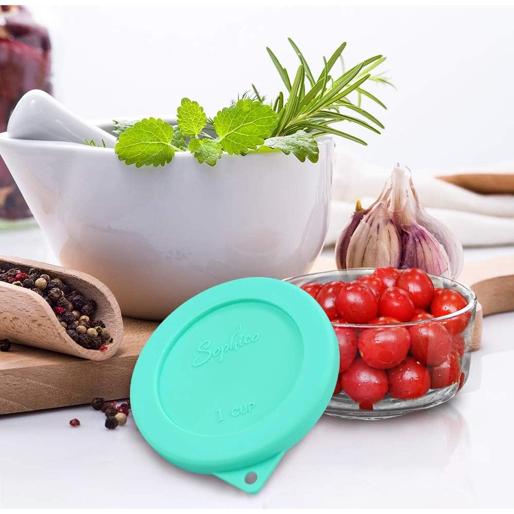 Tapa Redonda de Silicona SOPHICO para Recipiente 1 Taza - Menta