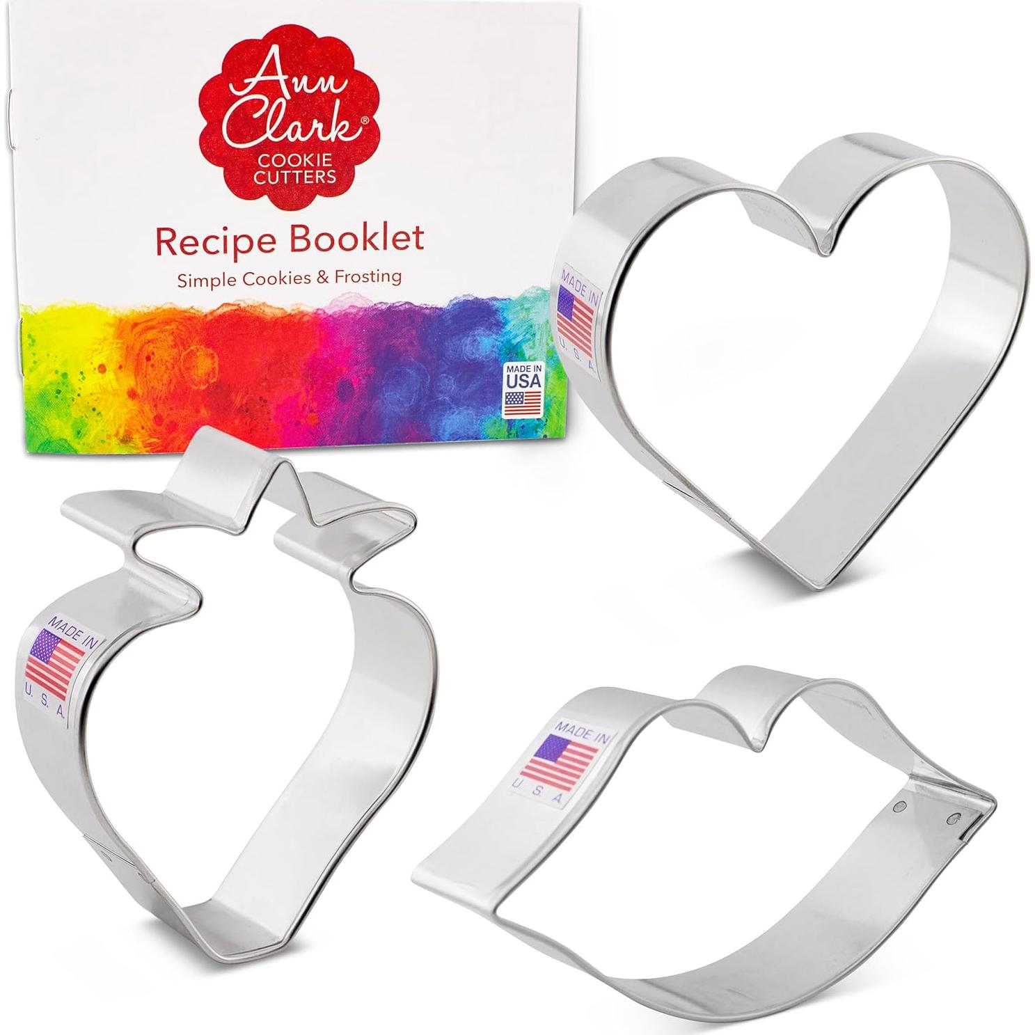 Cortadores de Galletas San Valentín Ann Clark Set 3 Piezas