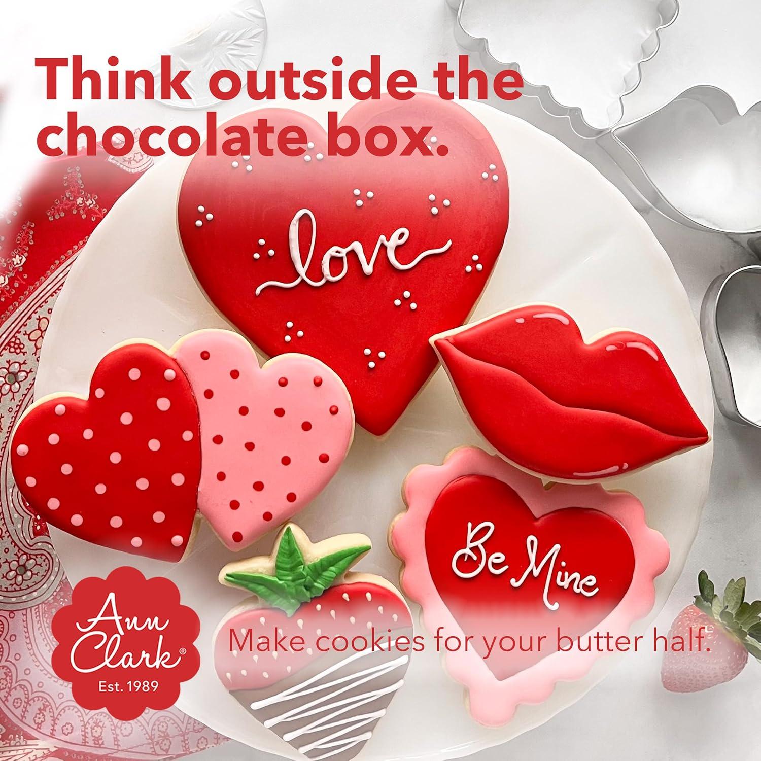 Cortadores de Galletas San Valentín Ann Clark Set 3 Piezas