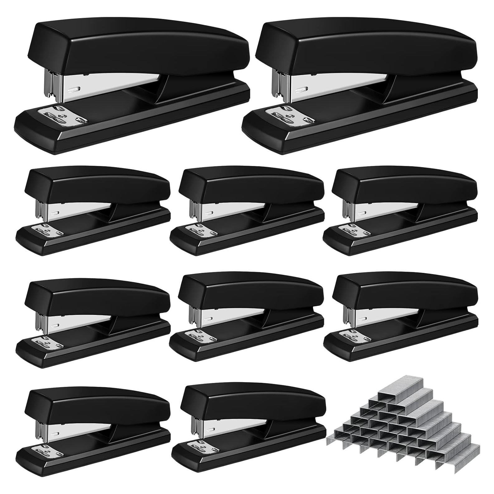 Grapadoras de Oficina Marspark 10 Pcs con 6000 Grapas 25 Hojas